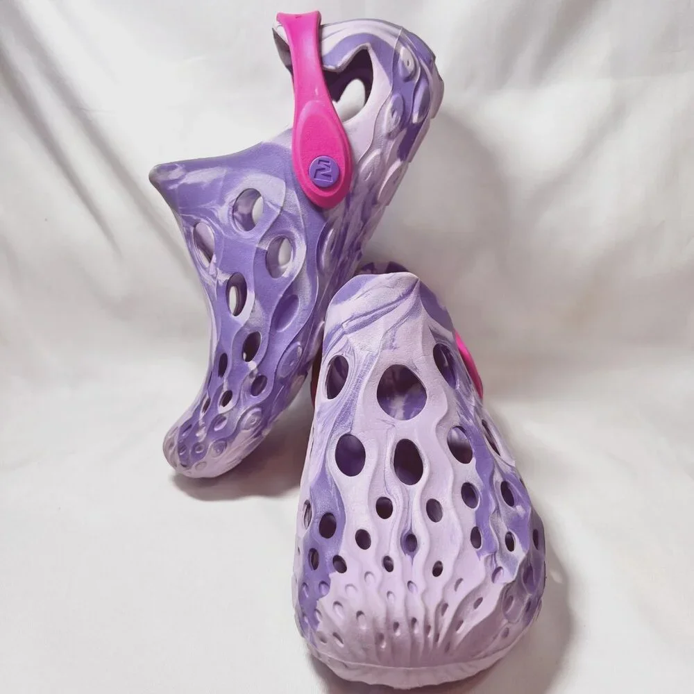Merrell Hydro Moc Water Shoes-Kids size 4-Mrs1480 1-Purple/lilac/Pink-Slip On